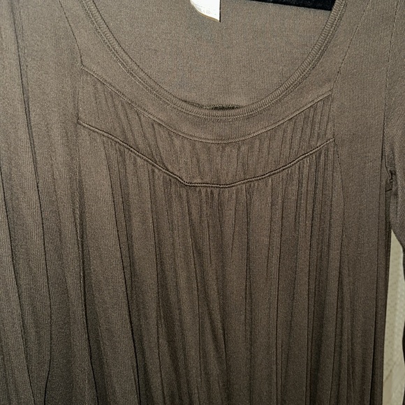 Free People tunic, Olive Brown, M, NWOT - Picture 3 of 4